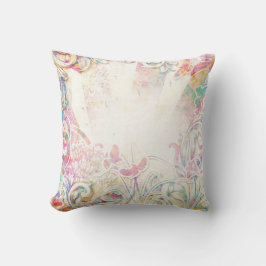 Romantisk Victorian med blommagränsen Kudde