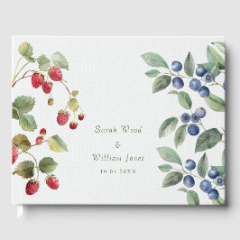 Romantisk vild sommarbär Bröllop Guest Bok