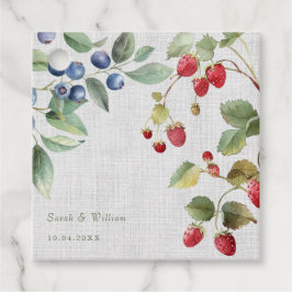 Romantisk vild Sommerbär bröllopsförmån Märkre Gåvor Etiketter