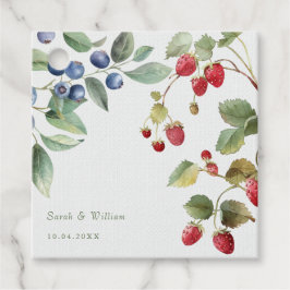 Romantisk vild Sommerbär bröllopsförmån Märkre Gåvor Etiketter