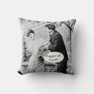 Romantisk vintage älskare på en båt kudde