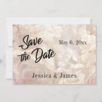 Romantisk, Vintage, Blommig Save the Date Typograf