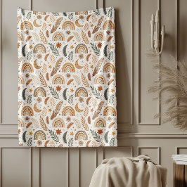 Romantisk Vintage Blommigt Mysiga Shabby chic Char Fleecefilt