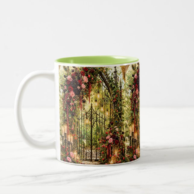Romantisk Vintage Cottagecore Kaffe kopp (Vänster)