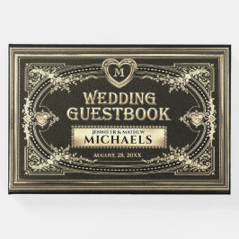 Romantisk Vintage Se gäst Bok