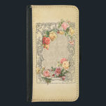 Romantisk Vintage skulpterad Ro Samsung Galaxy S5 Plånboksfodral<br><div class="desc">Lagrar av vackert ro i pastellskuggor av rosa,  gult och persika inom en dimensionell ornat graverad rustik blommigt ram på en skorstensdammbakgrund. Anm.: Skuldade,  graverade,  präglade och dimensionella effekter,  skiktade,  åldras eller eroderade utseenden,  struktur och skuggor som uppnås digitalt. Den faktiska produkten har en plan yta.</div>
