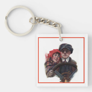 Romantisk vinterillustration av klassisk vintage