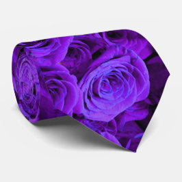 romantisk violet lila ro, söt bukett med rosor slips
