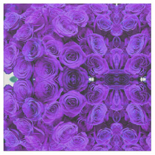 romantisk violet lila ro, söt bukett med rosor tyg