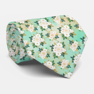 Romantisk vit blommor Mint Watercolor Design Slips