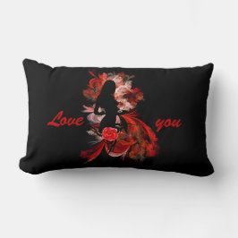 Romantisk vuxen valentines day lumbarkudde