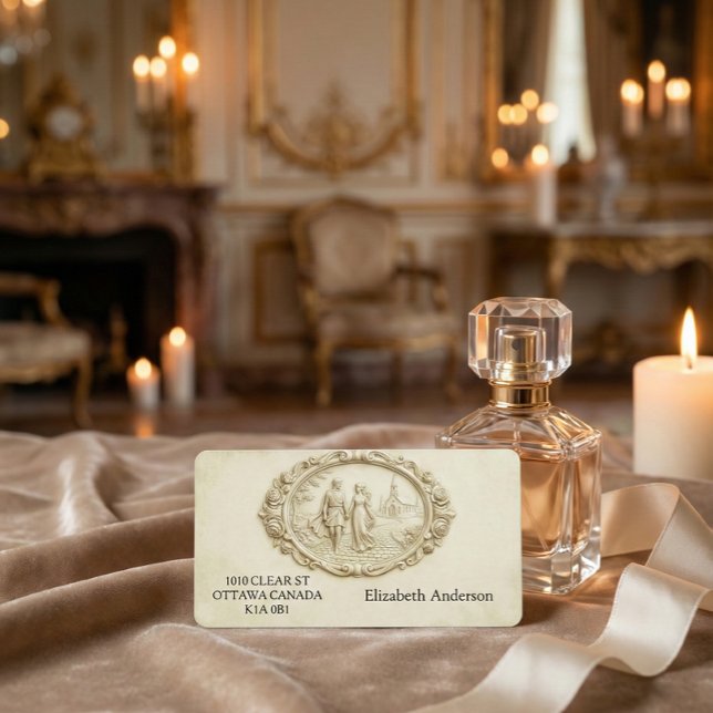 Romantiska adressetiketter från den viktorianska e (Skapare uppladdad)