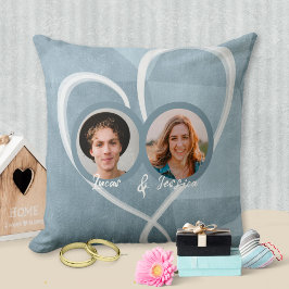 Romantiska Alla hjärtans dag 2 Foton och Hearts Kä Kudde