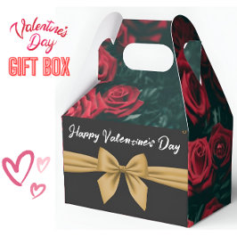 Romantiska Alla hjärtans dag Ro med Elegant Bow Presentaskar