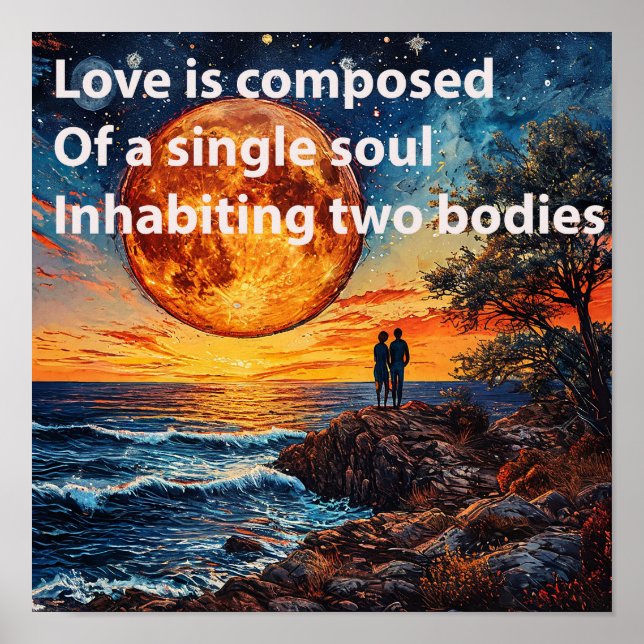 Romantiska Alla hjärtans dags-citat Poster (Framsidan)