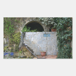 Romantiska anpassningsbar för Italien Rektangulärt Klistermärke