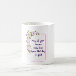 Romantiska Äppelträd blommor födelsedag Minimalist Kaffemugg
