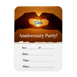 Romantiska årsdagen Party Magnet