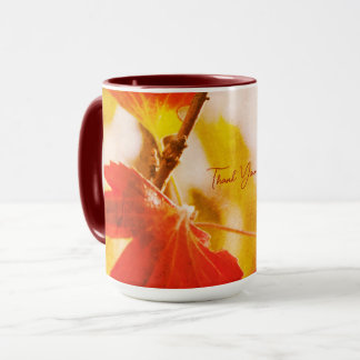 Romantiska blad Boho – Botanisk fantasi Tacksamhet Mugg