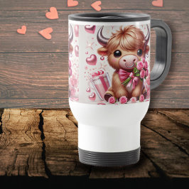 Romantiska blodkroppar Highland Cow-Valentineser Resemugg