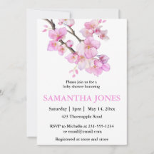 Romantiska blommar för rosa av vattenfärgskörsbär