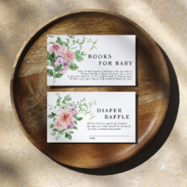 Romantiska blommor Bok för Baby-inkapslingskort Tilläggskort