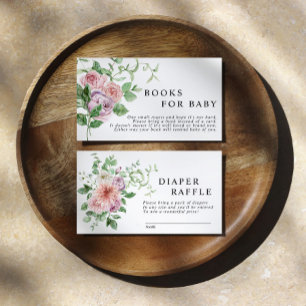 Romantiska blommor Bok för Baby-inkapslingskort Tilläggskort