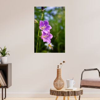 Romantiska blommor – botanisk boho-fantasi poster