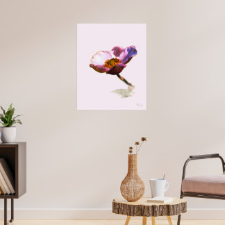 Romantiska blommor – botanisk bohofantasi poster