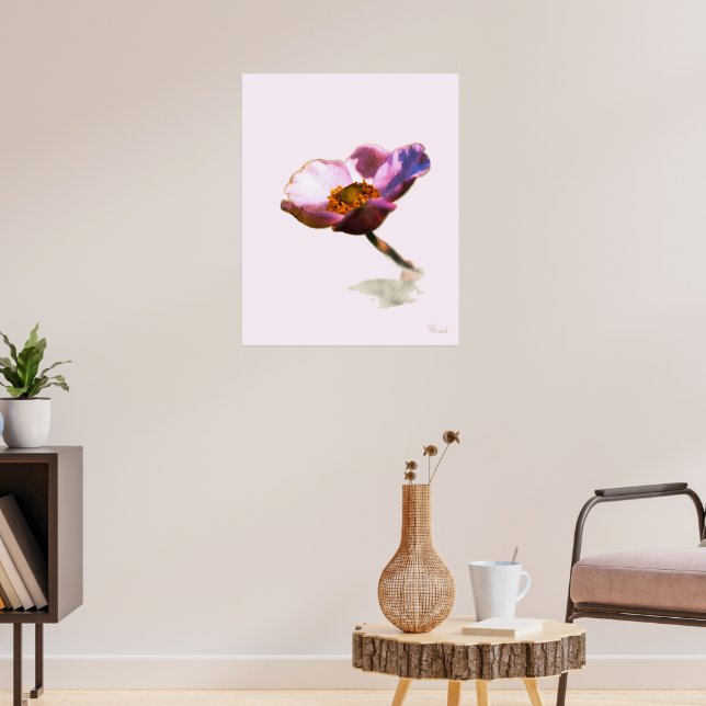 Romantiska blommor – botanisk bohofantasi poster (Vardagsrum 3)