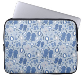 Romantiska Blue Bows och Ro Laptop Fodral