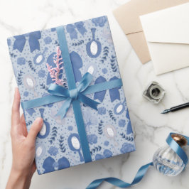 Romantiska Blue Bows och Ro Presentpapper