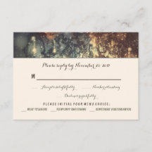 Romantiska bröllop OSA-kort för ljus träd