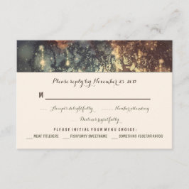 Romantiska bröllop OSA-kort för ljus träd OSA Kort