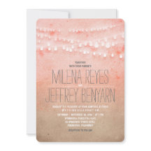 Romantiska Bröllopsinbjudningar för  Rosa String L