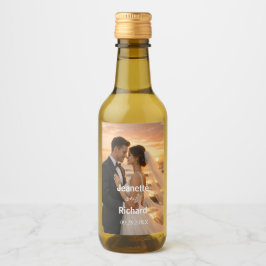 Romantiska bröllopslöften Sunset Beach Vinetikett