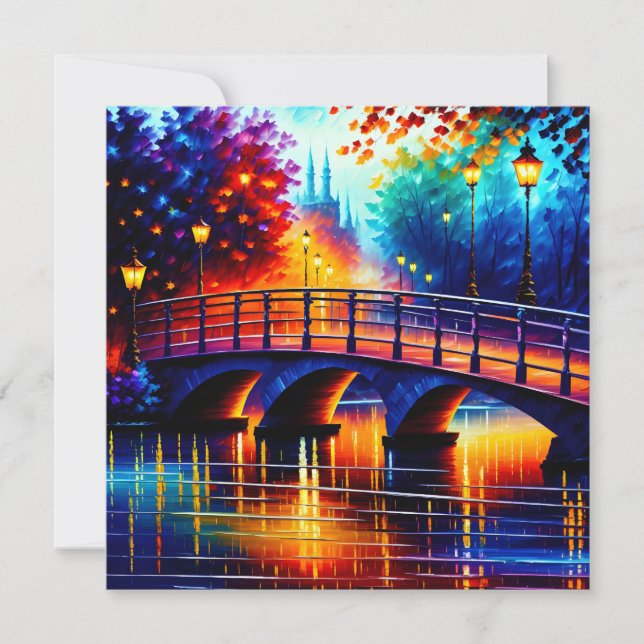 Romantiska bryggan stil i Leonid Afremov Meddelande (Framsida)