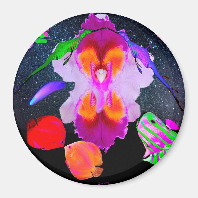 Romantiska Cosmos efter Power Flower Magnet (Framsidan)