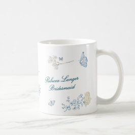 Romantiska Cotswolds Vinterblommor Brudtjänsteflic Kaffemugg