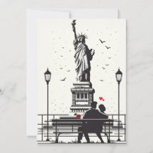 Romantiska dagen i New York: Kärlek i Liberty
