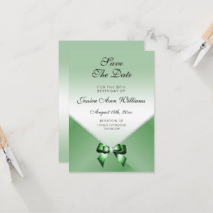 Romantiska diamanter, Emerald Bow, spara datumet