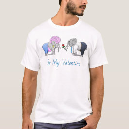 Romantiska elefanter på Alla hjärtans dag T Shirt
