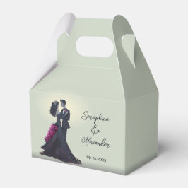 Romantiska gotiska älskare minimalt elegant presentaskar