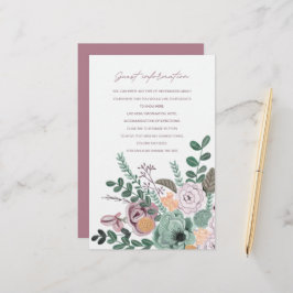 Romantiska handmålade blommor Gästinformation