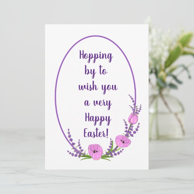 Romantiska helgdag wreaths Tulip-blommor Påsk (Stående Fram)