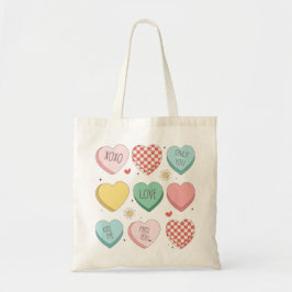 Romantiska hjärtans dag Tote Bag - Cute & Snyggt Tygkasse