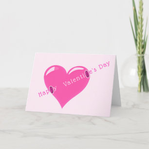 Romantiska hjärtans dagskort med Heart Kärlek Kort