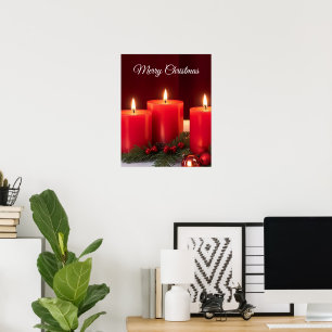 Romantiska julljus Poster