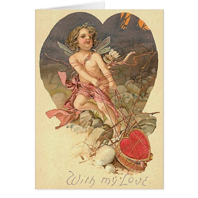 Romantiska kurser hälsningskort (Framsidan)