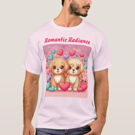 Romantiska kutygvalpar: Alla hjärtans Speciella T Shirt